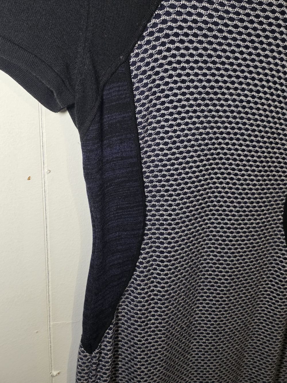 Ann Taylor Black and White Patterned Knit Sheath Dress - Picture 3 of 8